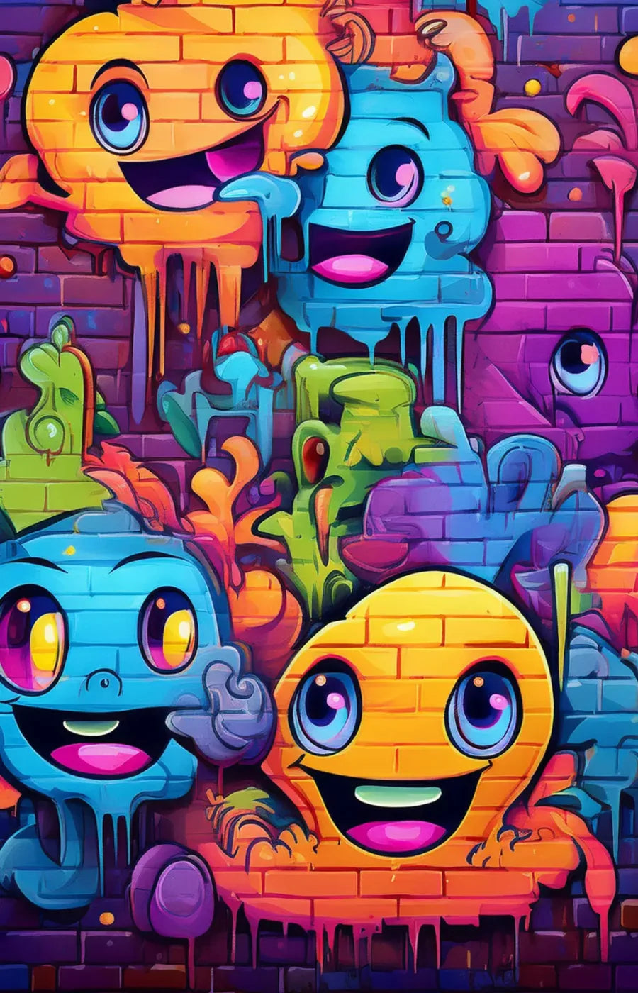 Character Graffiti 2 9’X14’ Ultracloth (108 X 168 Inch) Backdrop