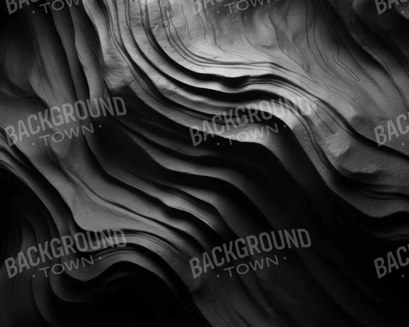 Charcoal Waves 10’X8’ Fleece (120 X 96 Inch) Backdrop