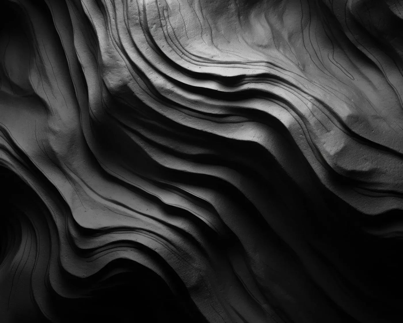 Charcoal Waves 10’X8’ Fleece (120 X 96 Inch) Backdrop