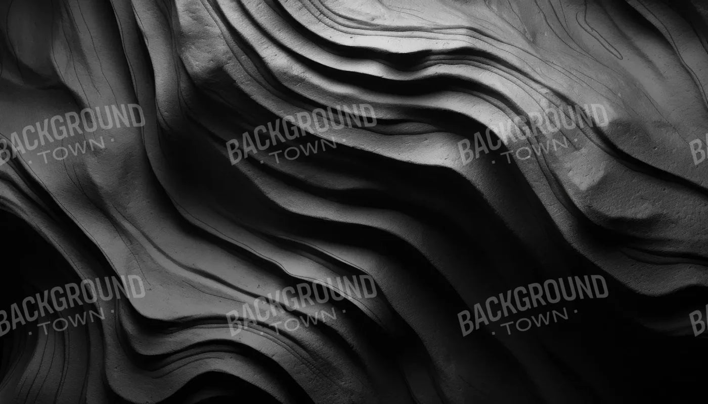 Charcoal Waves 14’X8’ Ultracloth (168 X 96 Inch) Backdrop