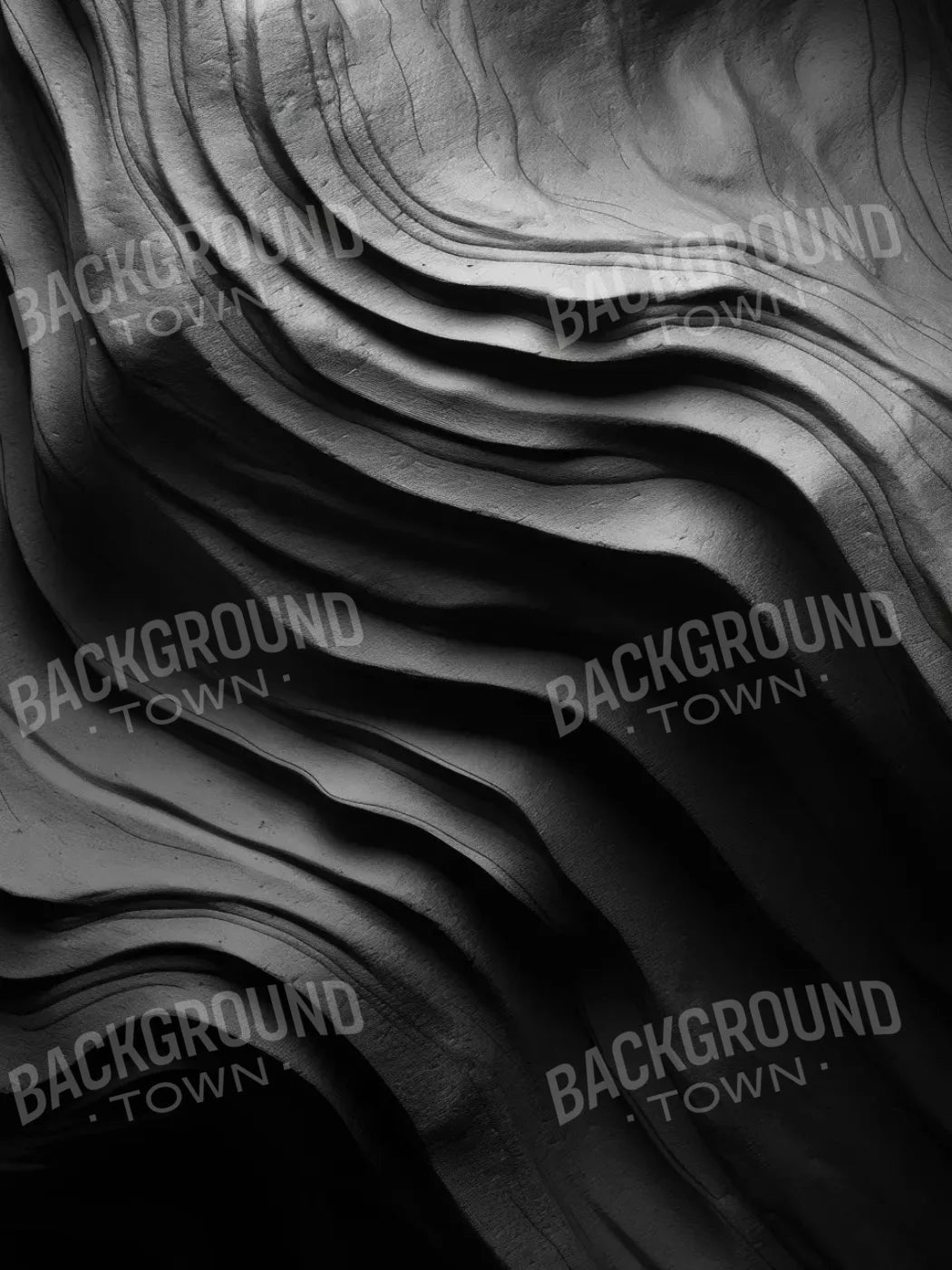 Charcoal Waves 5’X6’8 Fleece (60 X 80 Inch) Backdrop