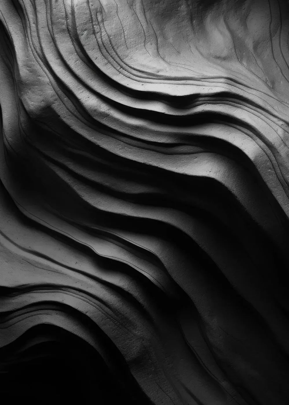 Charcoal Waves 5’X7’ Ultracloth (60 X 84 Inch) Backdrop