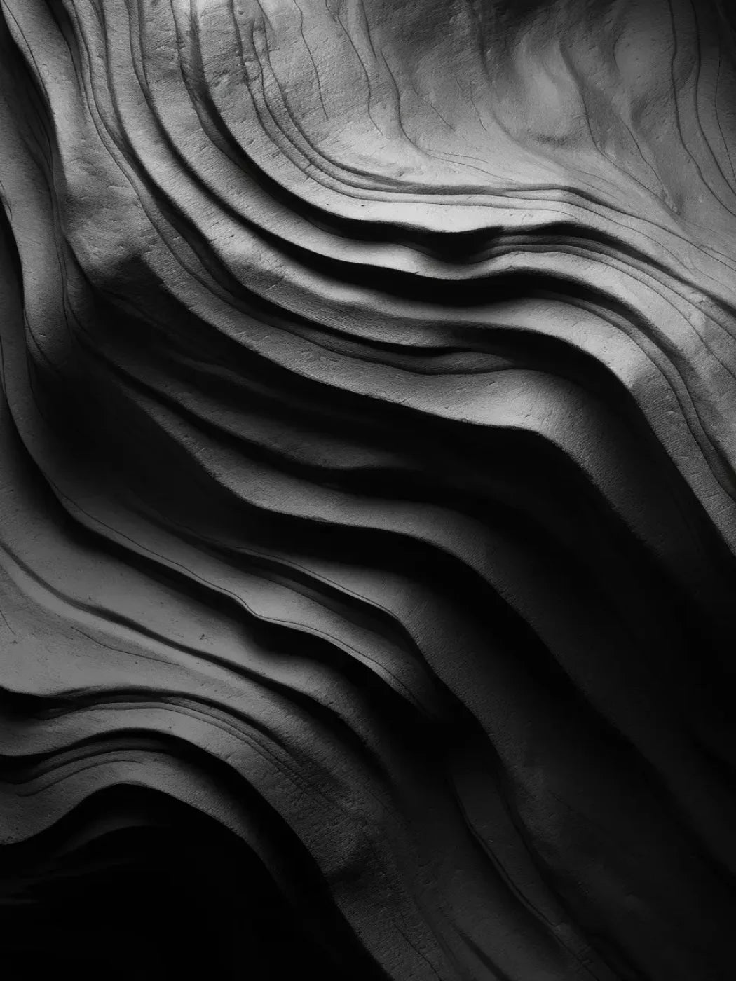 Charcoal Waves 6’X8’ Fleece (72 X 96 Inch) Backdrop