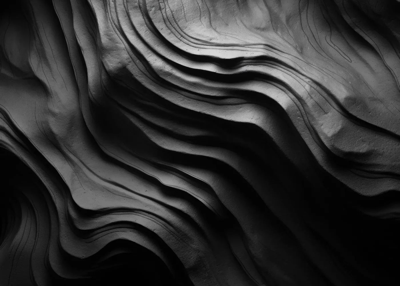 Charcoal Waves 7’X5’ Ultracloth (84 X 60 Inch) Backdrop
