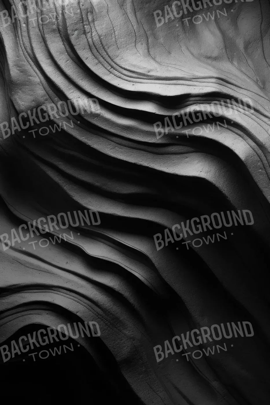 Charcoal Waves 8’X12’ Ultracloth (96 X 144 Inch) Backdrop