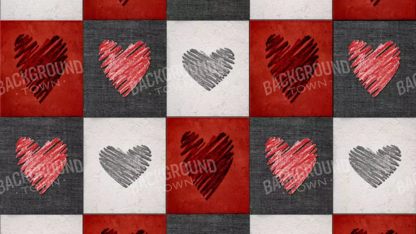 Checkered 14X8 Ultracloth ( 168 X 96 Inch ) Backdrop