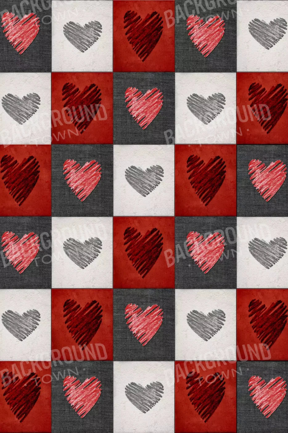 Checkered 5X8 Ultracloth ( 60 X 96 Inch ) Backdrop