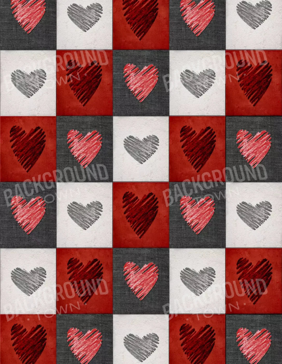 Checkered 6X8 Fleece ( 72 X 96 Inch ) Backdrop