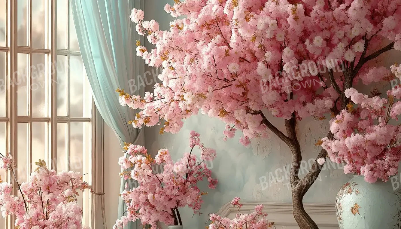 Cherry Bloosom Fall 14’x8’ UltraCloth (168 x 96 inch) Backdrop