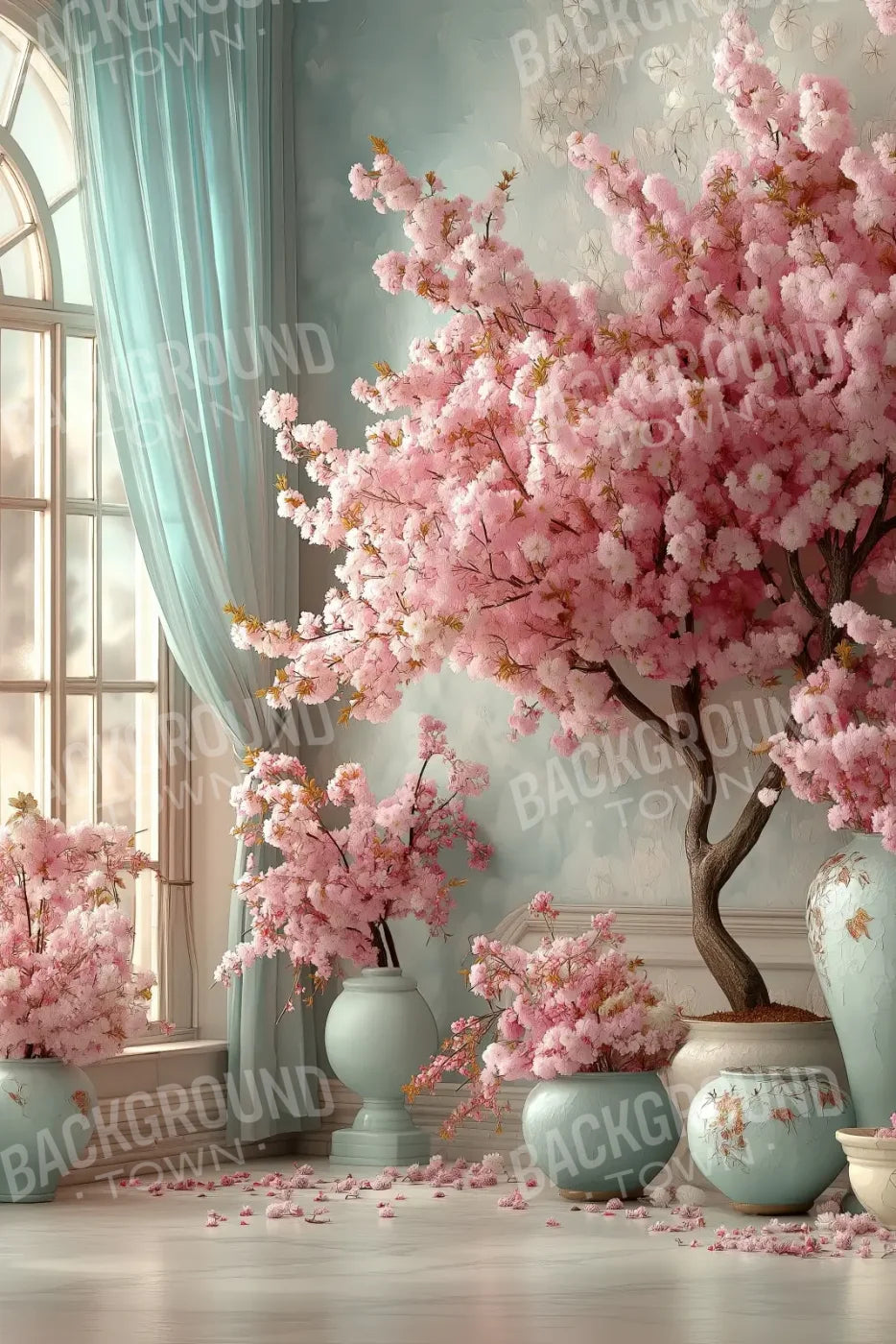 Cherry Bloosom Fall 8’x12’ UltraCloth (96 x 144 inch) Backdrop