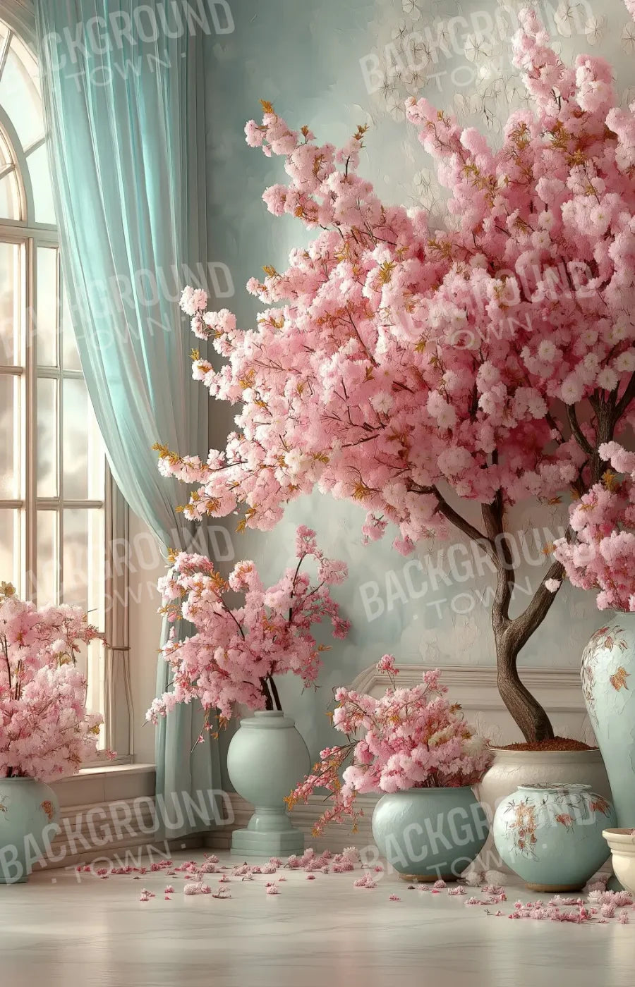 Cherry Bloosom Fall 9’x14’ UltraCloth (108 x 168 inch) Backdrop