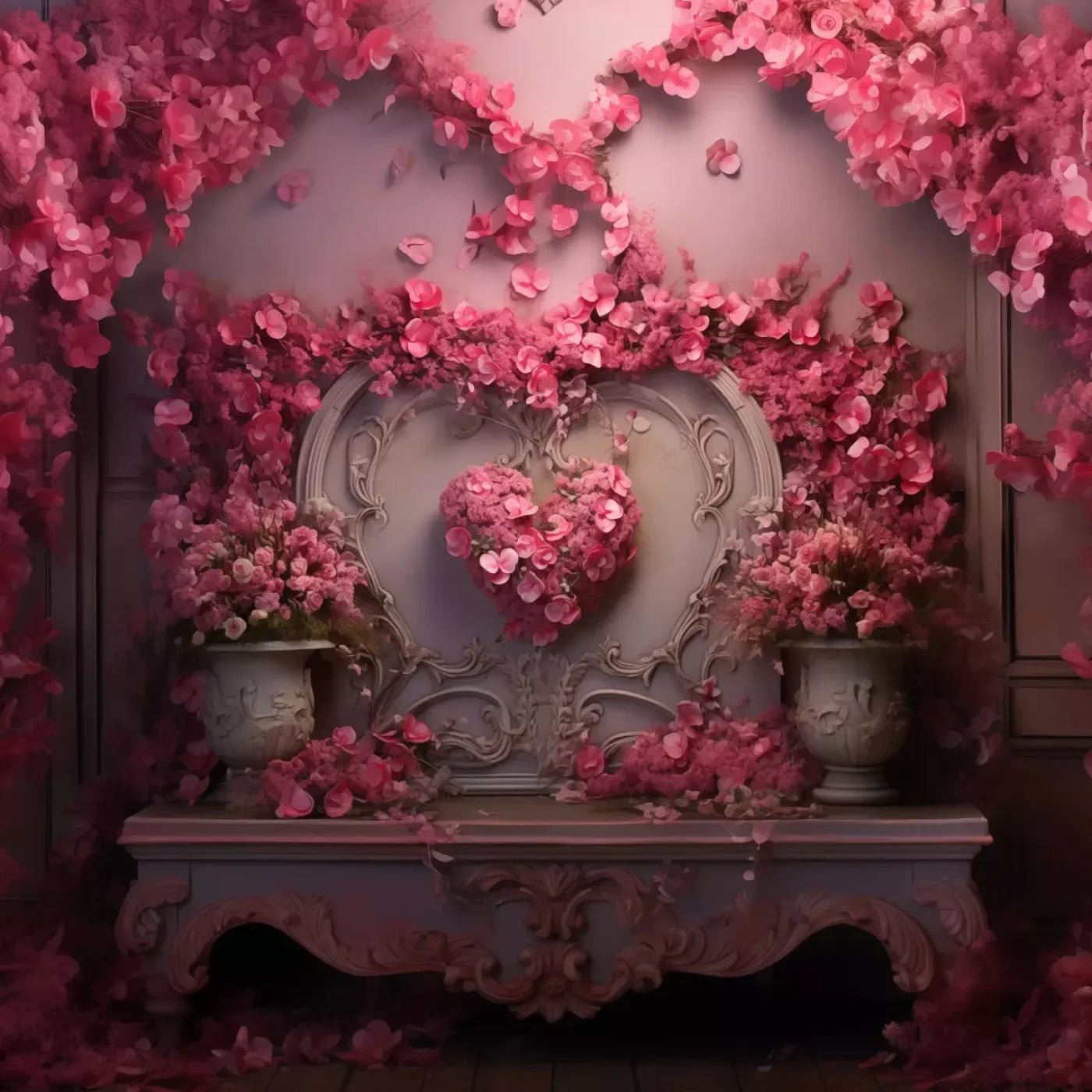 Cherry Blossom Love Ii 10’X10’ Ultracloth (120 X Inch) Backdrop