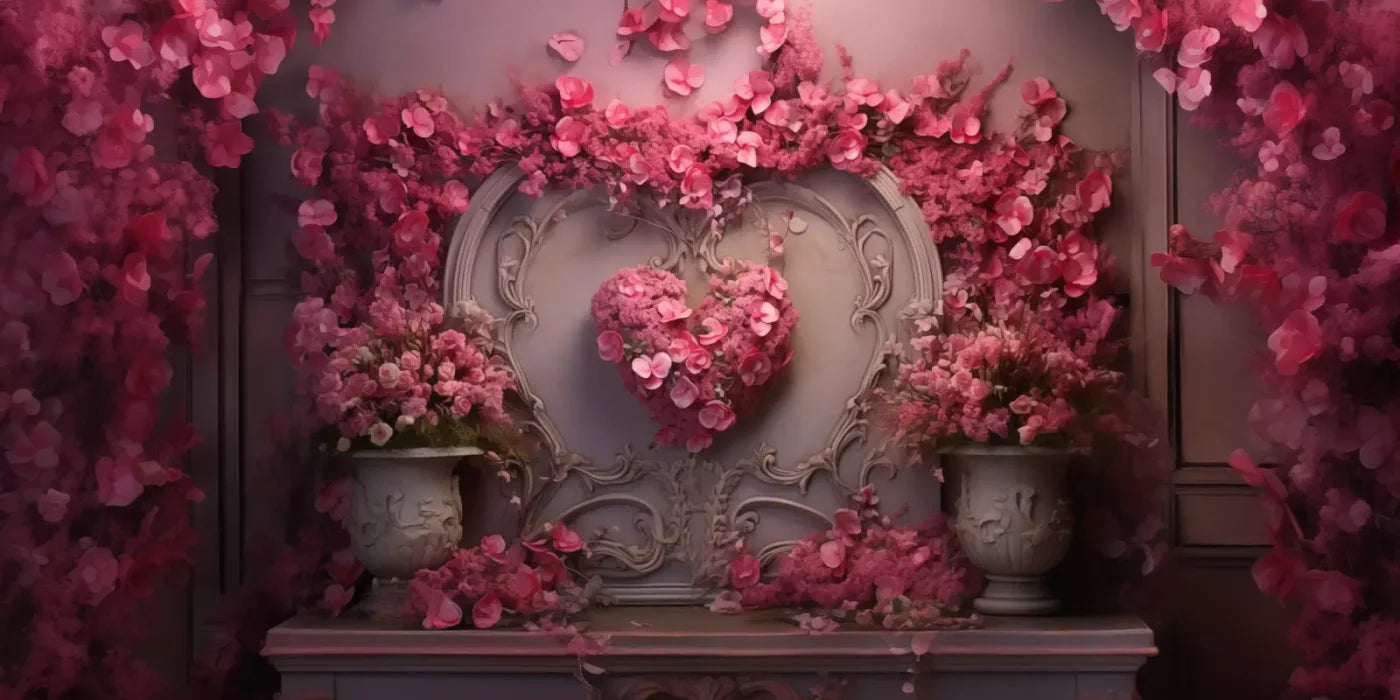 Cherry Blossom Love Ii 16’X8’ Ultracloth (192 X 96 Inch) Backdrop