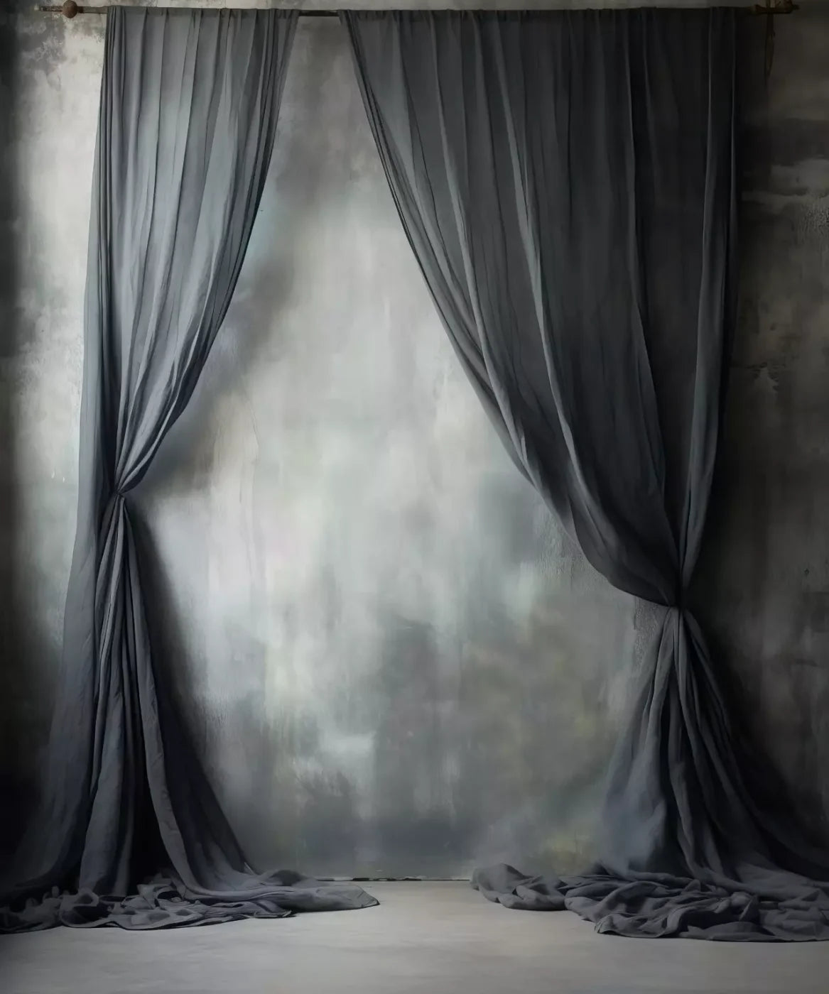 Chiffon Elegance Charcoal Ii 10’X12’ Ultracloth (120 X 144 Inch) Backdrop