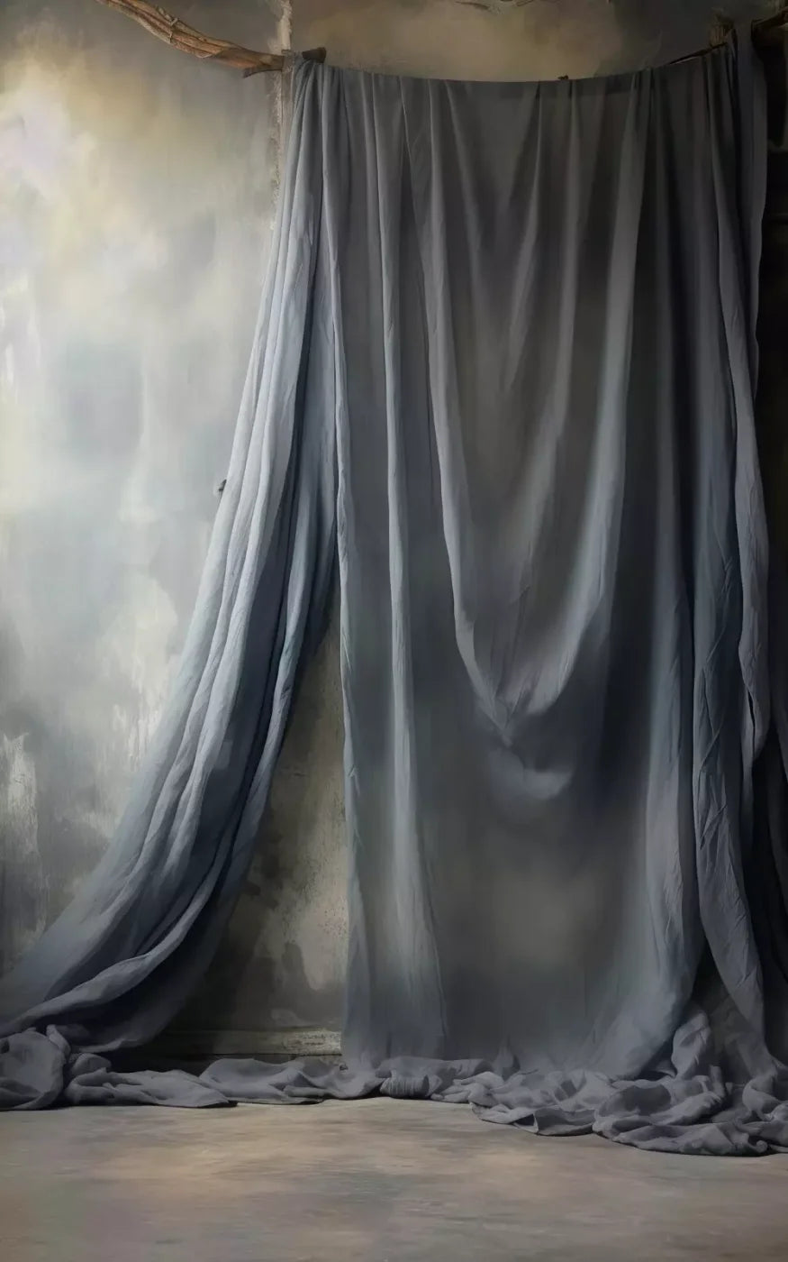 Chiffon Elegance Charcoal I 10’X16’ Ultracloth (120 X 192 Inch) Backdrop