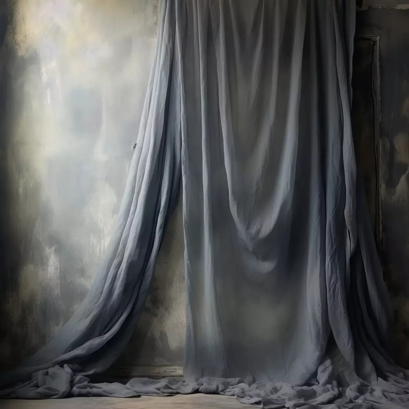 Chiffon Elegance Charcoal I 10’X10’ Ultracloth (120 X Inch) Backdrop