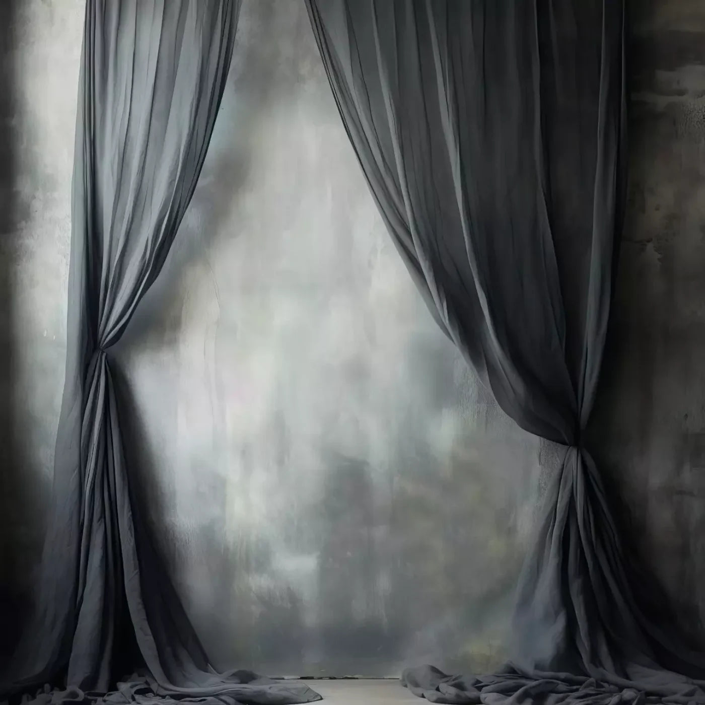 Chiffon Elegance Charcoal Ii 10’X10’ Ultracloth (120 X Inch) Backdrop