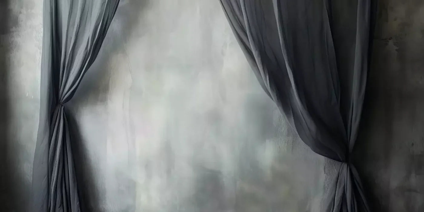 Chiffon Elegance Charcoal Ii 16’X8’ Ultracloth (192 X 96 Inch) Backdrop