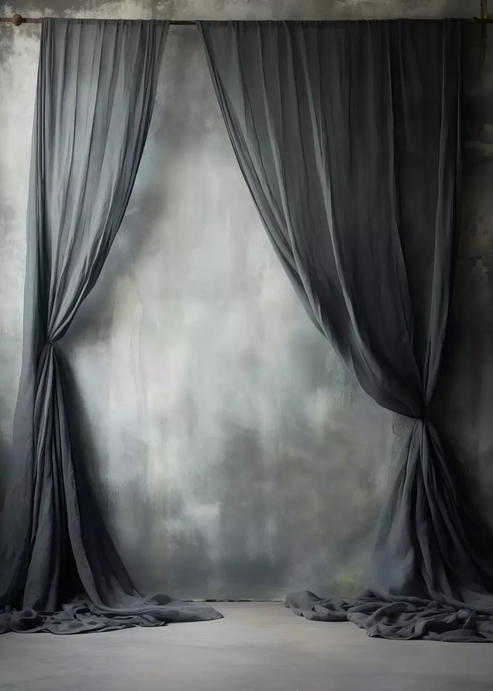 Chiffon Elegance Charcoal Ii 5’X7’ Ultracloth (60 X 84 Inch) Backdrop