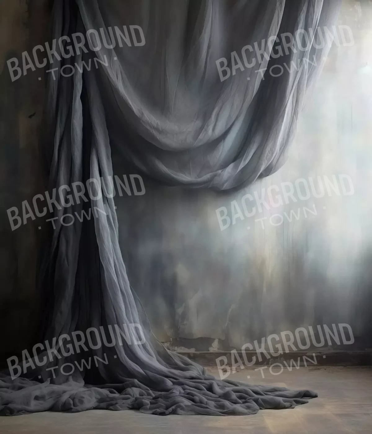 Chiffon Elegance Dark Charcoal 10X12 Ultracloth ( 120 X 144 Inch ) Backdrop