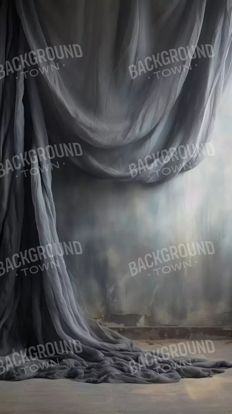 Chiffon Elegance Dark Charcoal 8X14 Ultracloth ( 96 X 168 Inch ) Backdrop