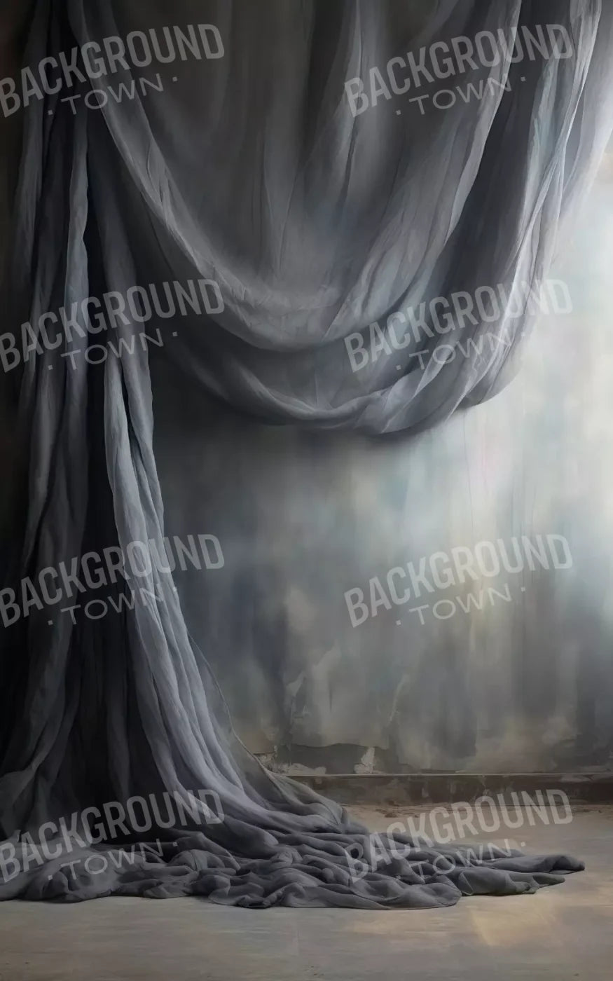 Chiffon Elegance Dark Charcoal 9X14 Ultracloth ( 108 X 168 Inch ) Backdrop