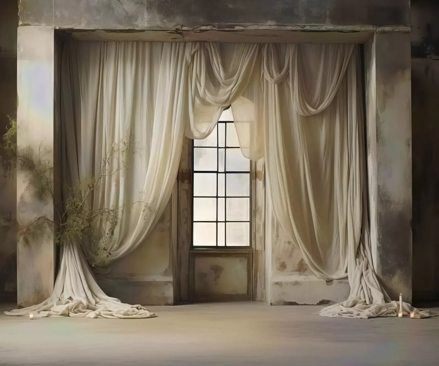 Chiffon Elegance I 12X10 Ultracloth ( 144 X 120 Inch ) Backdrop