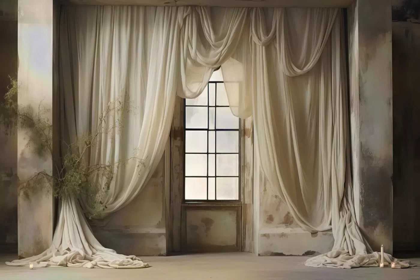 Chiffon Elegance I 12X8 Ultracloth ( 144 X 96 Inch ) Backdrop