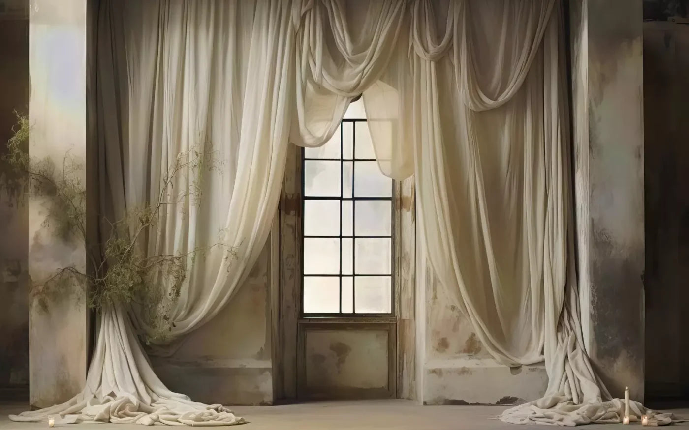 Chiffon Elegance I 8X5 Ultracloth ( 96 X 60 Inch ) Backdrop