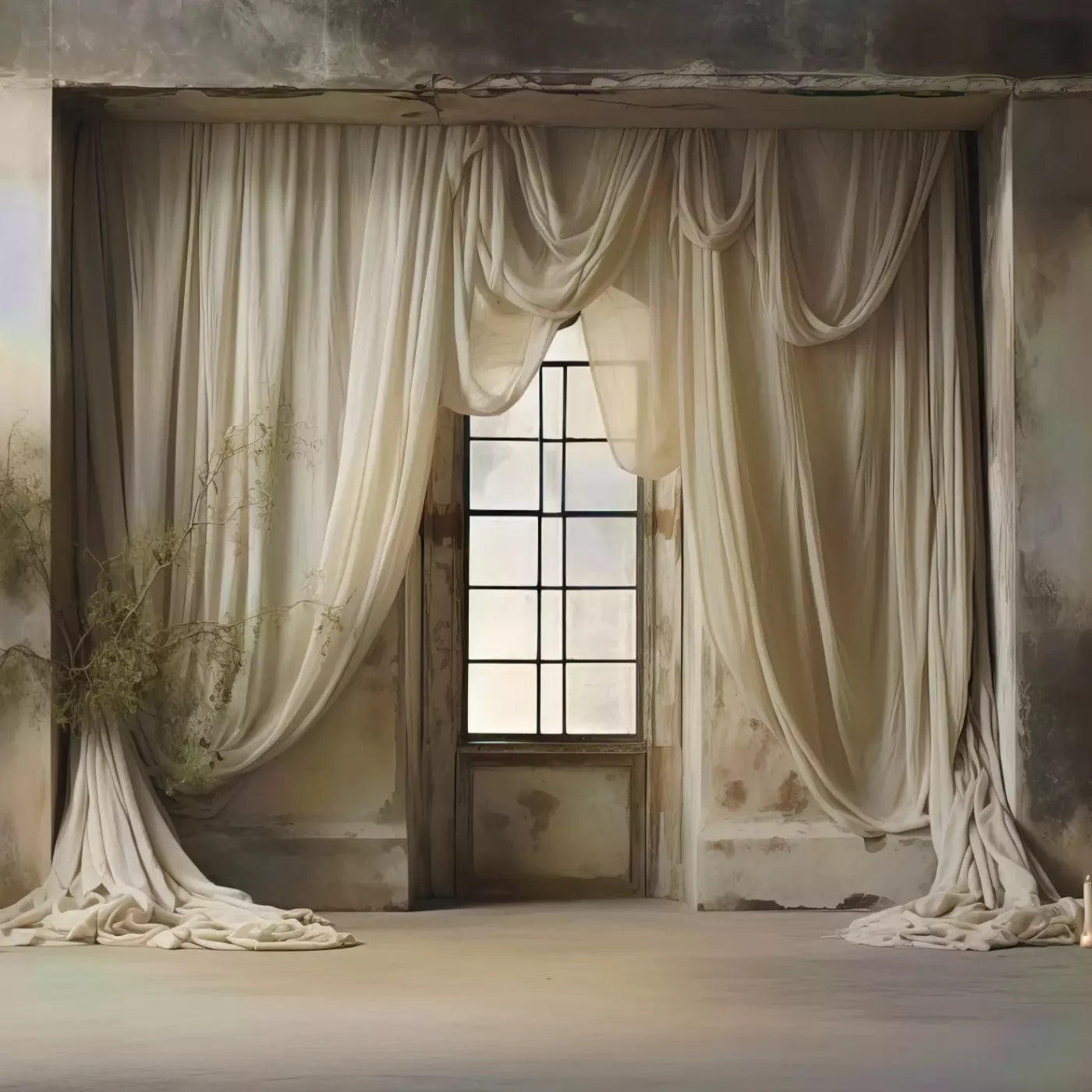Chiffon Elegance I 8X8 Fleece ( 96 X Inch ) Backdrop