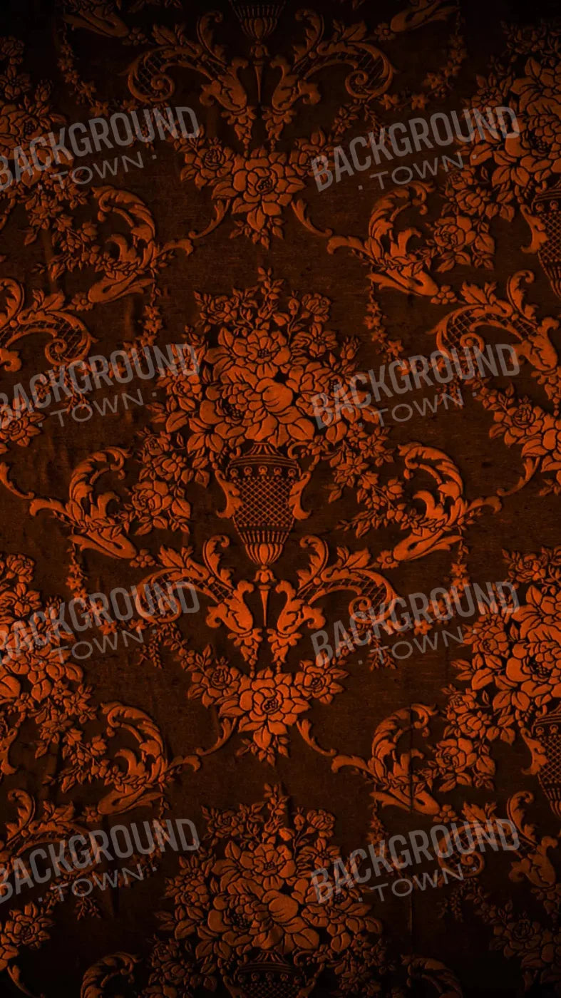 Chocolate Damask 8X14 Ultracloth ( 96 X 168 Inch ) Backdrop