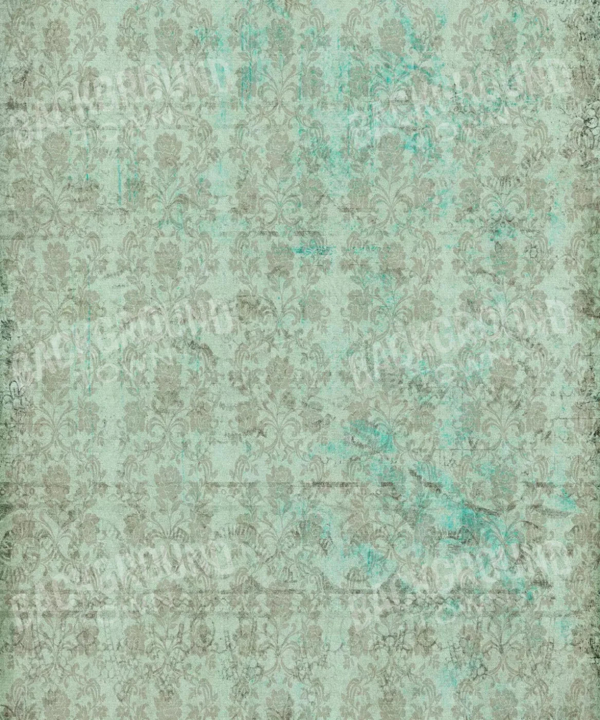 Green Damask Backdrop for Photography