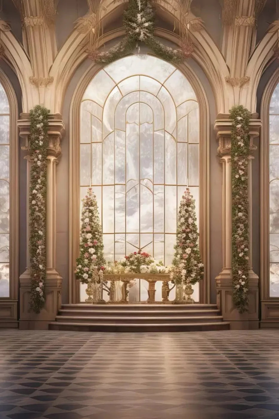 Christmas Ballroom Backdrop