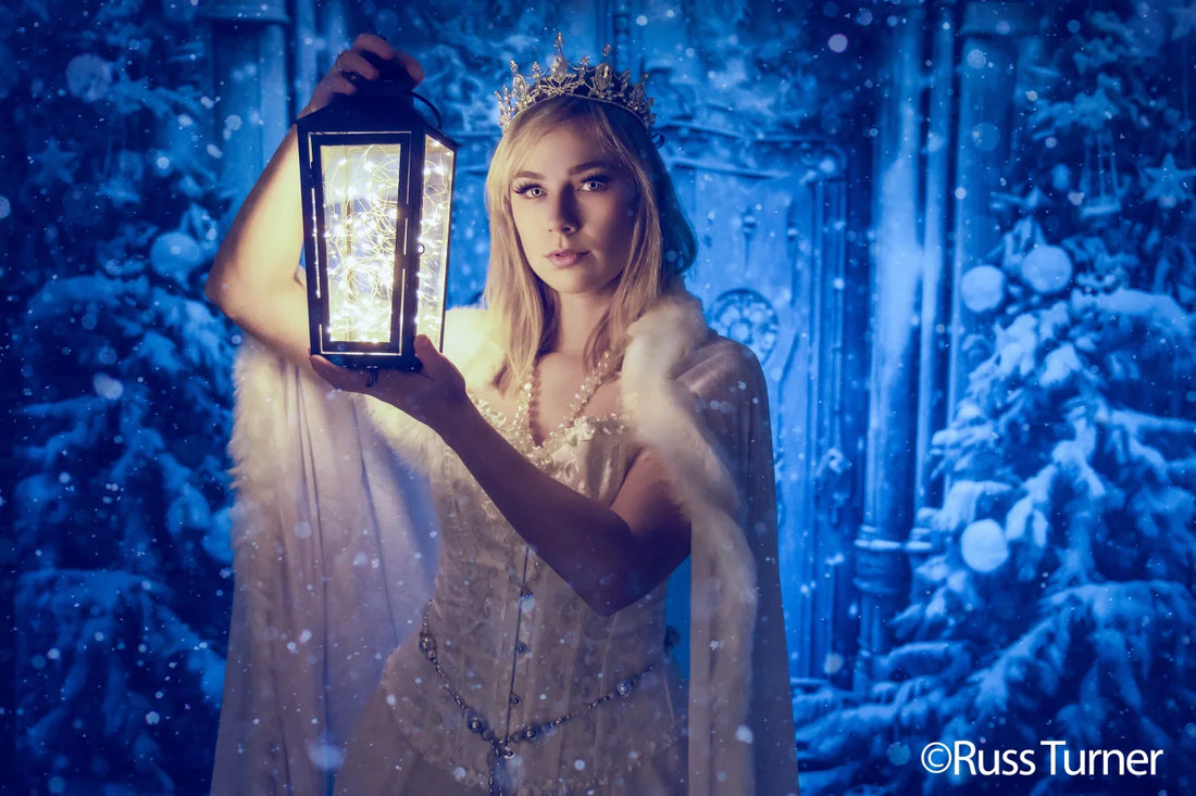 Christmas Castle Door Backdrop