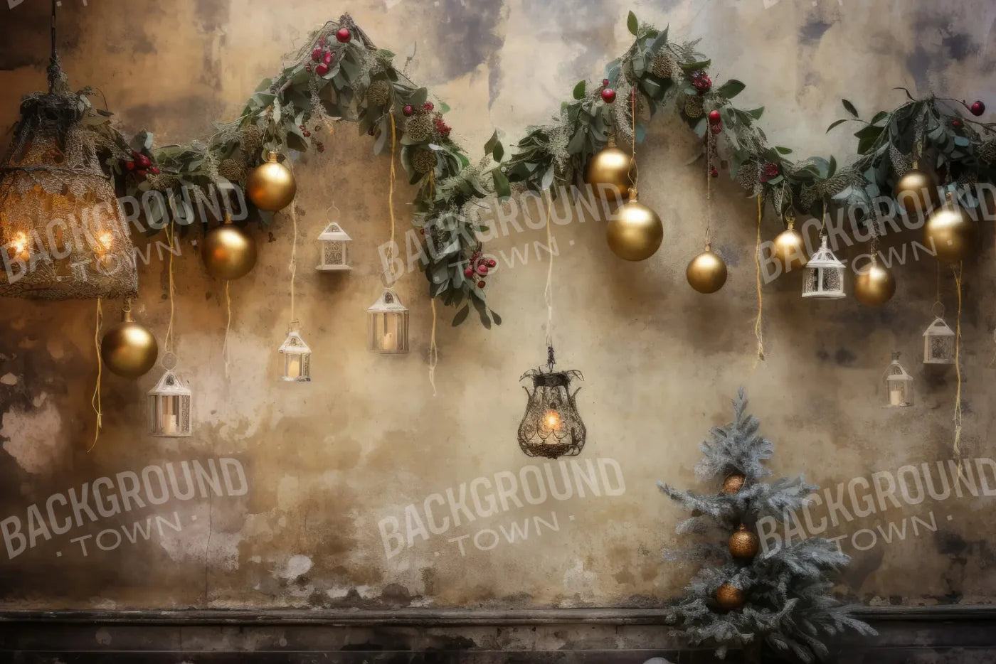 Christmas Decay 12’x8’ UltraCloth (144 x 96 inch) Backdrop