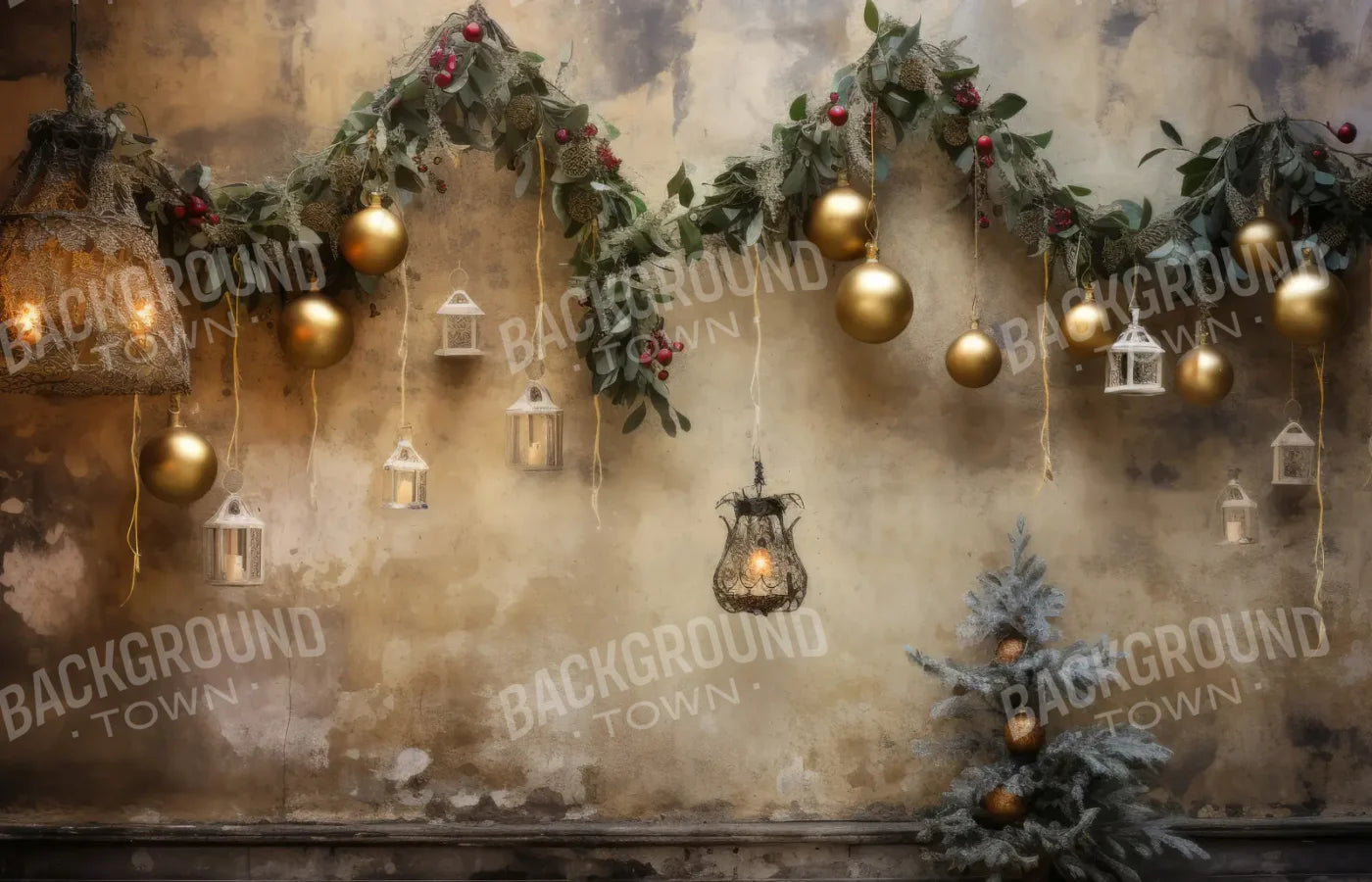 Christmas Decay 14’x9’ UltraCloth (168 x 108 inch) Backdrop
