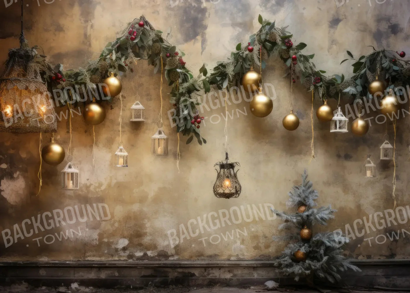 Christmas Decay 7’x5’ UltraCloth (84 x 60 inch) Backdrop