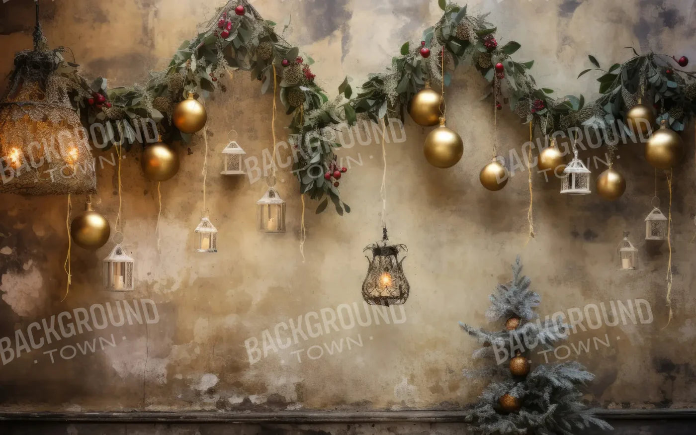 Christmas Decay 8’x5’ UltraCloth (96 x 60 inch) Backdrop