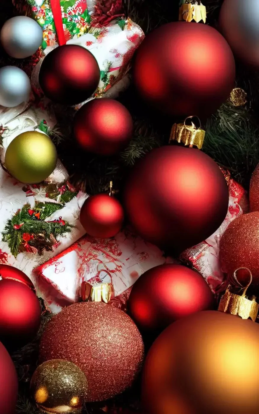 Christmas Decor 10’X16’ Ultracloth (120 X 192 Inch) Backdrop