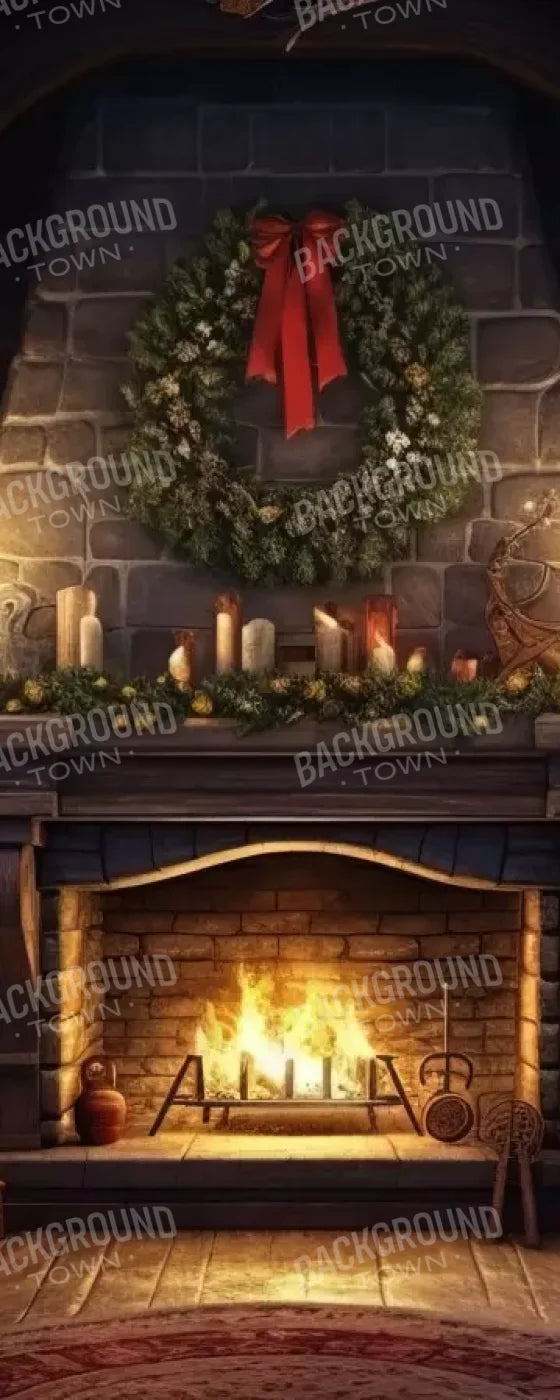 Christmas Eve Cabin I 8’X20’ Ultracloth (96 X 240 Inch) Backdrop
