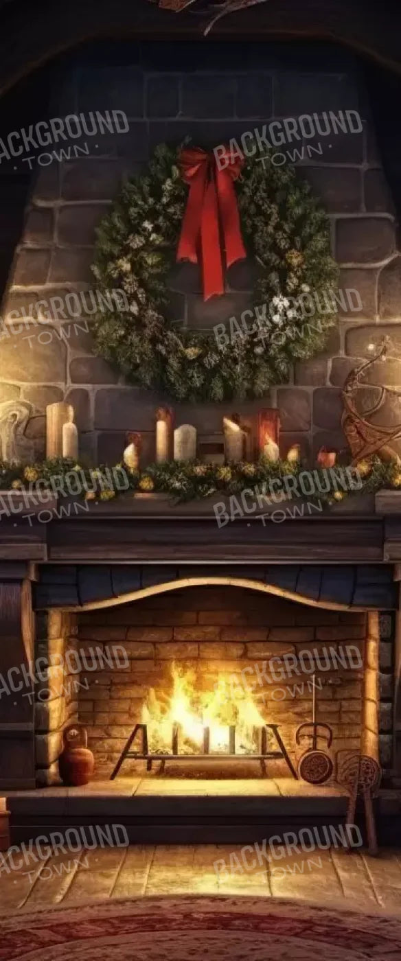 Christmas Eve Cabin I 5’X12’ Ultracloth For Westcott X-Drop (60 X 144 Inch) Backdrop