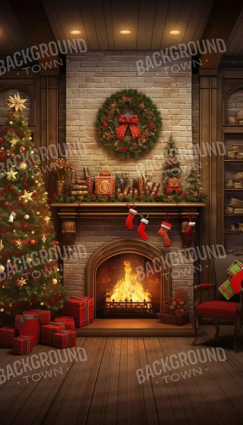 Christmas In The City 8’X14’ Ultracloth (96 X 168 Inch) Backdrop