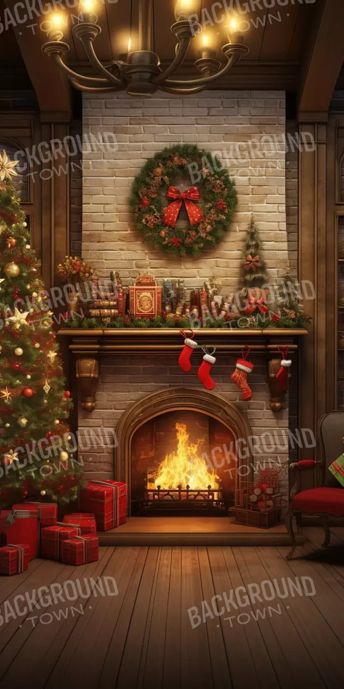 Christmas In The Woods 8’X16’ Ultracloth (96 X 192 Inch) Backdrop