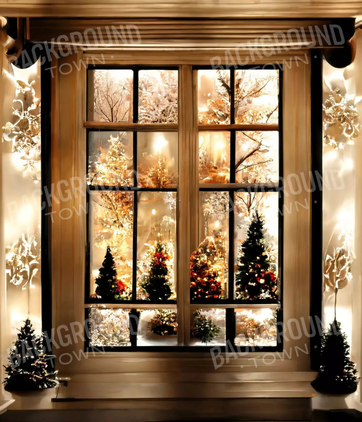 Christmas Lights 10X12 Ultracloth ( 120 X 144 Inch ) Backdrop
