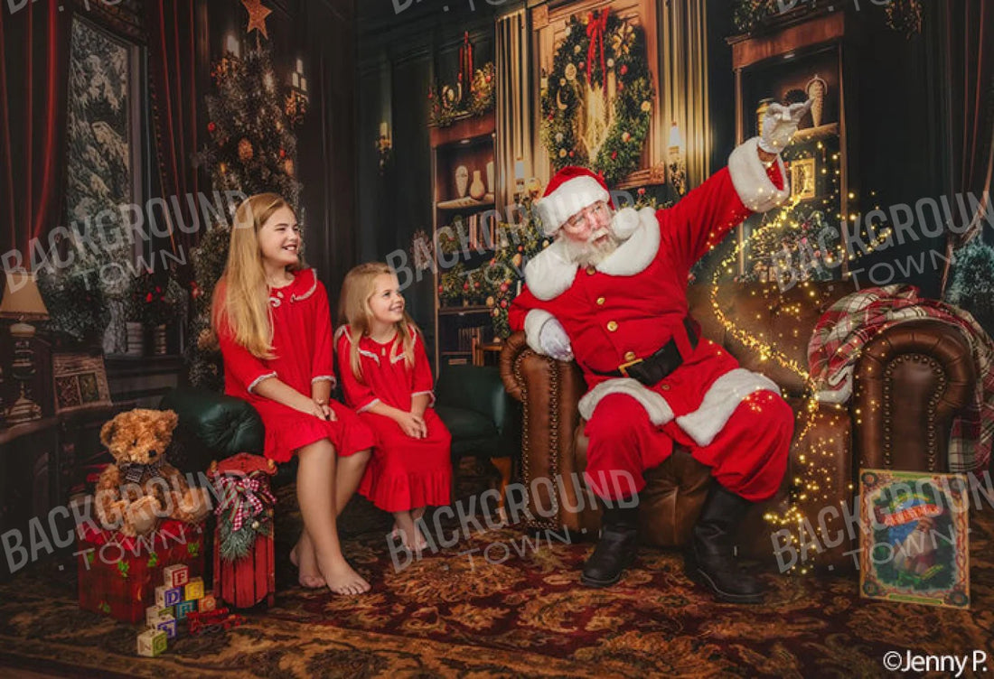 Christmas Living Room 2 Wall Bundle Backdrop