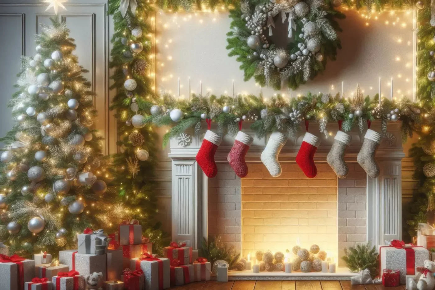 Christmas Magic 12’X8’ Ultracloth (144 X 96 Inch) Backdrop