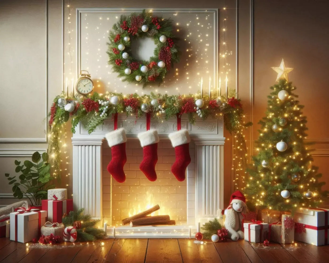 Christmas Magic 2 10’X8’ Fleece (120 X 96 Inch) Backdrop