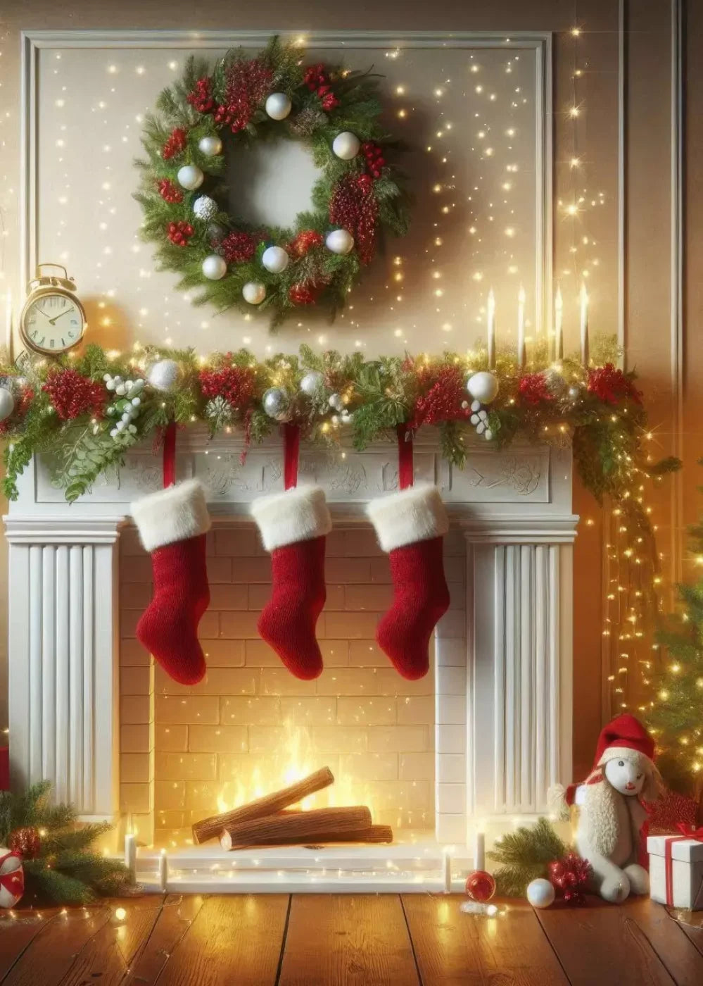 Christmas Magic 2 5’X7’ Ultracloth (60 X 84 Inch) Backdrop