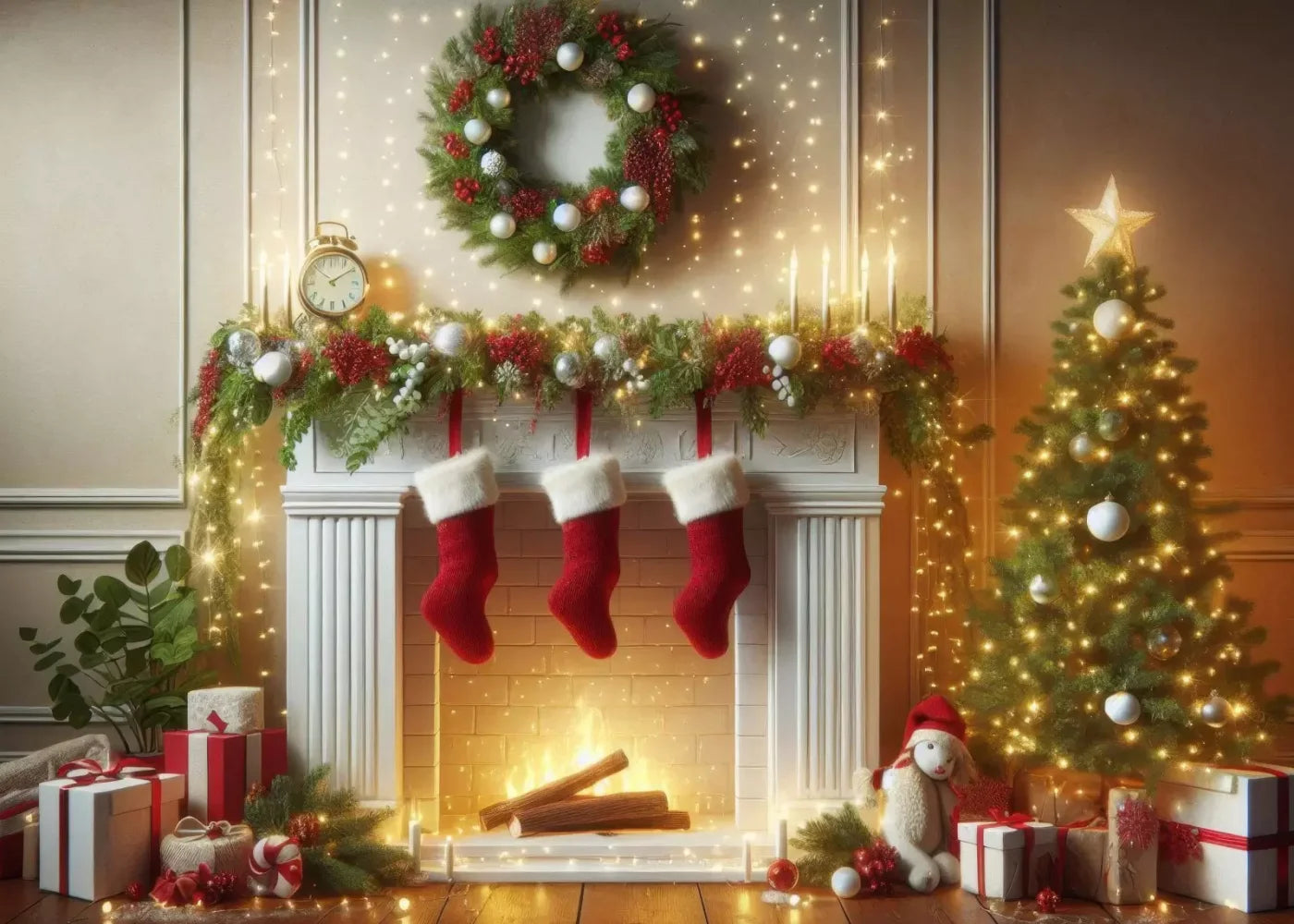 Christmas Magic 2 7’X5’ Ultracloth (84 X 60 Inch) Backdrop