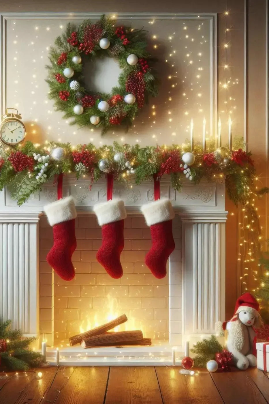 Christmas Magic 2 8’X12’ Ultracloth (96 X 144 Inch) Backdrop